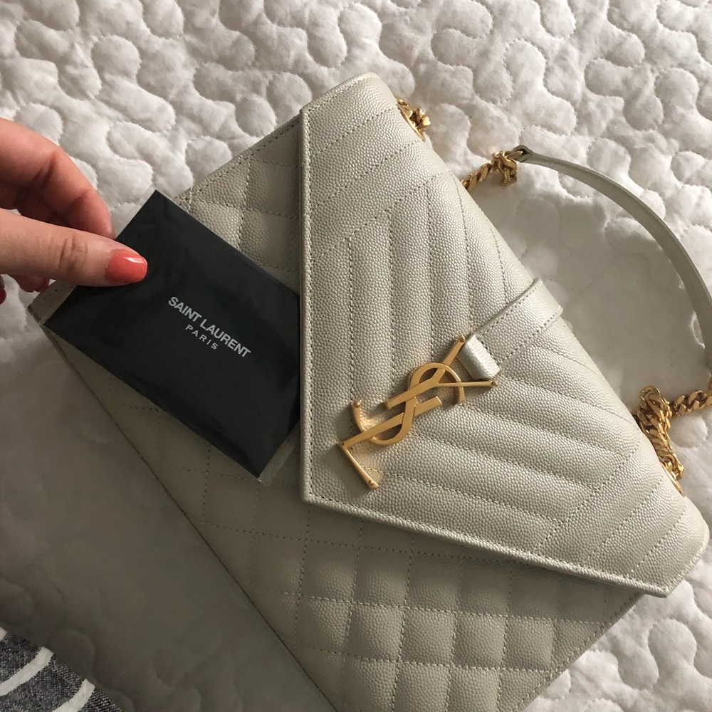 YSL medium envelope shoulder bag